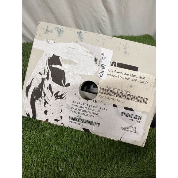 McQ By Alexander McQueen Men's Swallow Swarm Vulc Low-Top Sneakers 43 (10) White - Picture 9 of 9